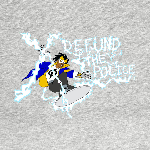 Static Shock Defund The Police by TheDeathOfMyChildhood1